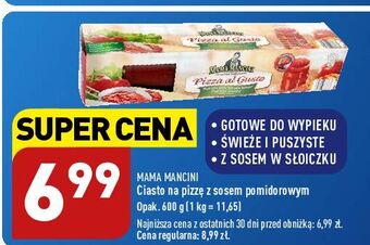 ALDI Ciasto na pizzę z sosem pomidorowym mama mancini oferta