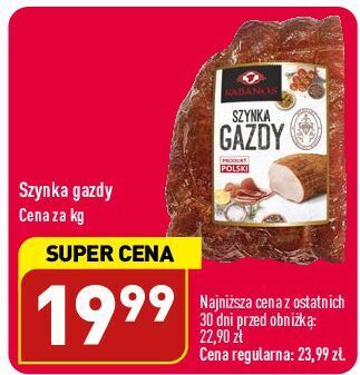 ALDI Szynka gazdy kabanos oferta