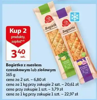 Auchan Bagietka z masłem czosnkowym bread basket oferta