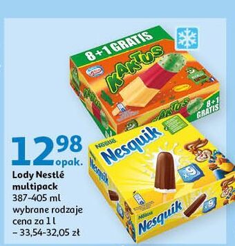 Auchan Lody cytrynowo-truskawkowe nestle kaktus oferta