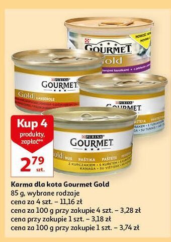 Auchan Karma dla kota kurczak purina gourmet gold oferta