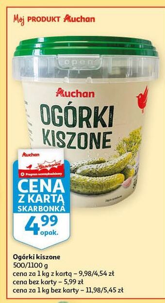 Auchan Ogórki kiszone auchan oferta