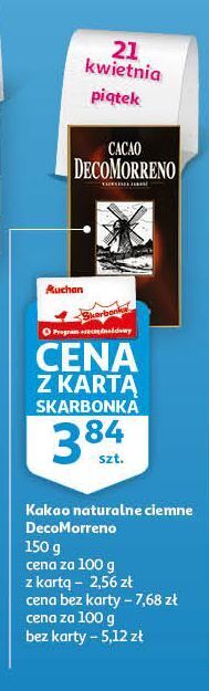 Auchan Kakao extra ciemne decomorreno oferta