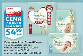 Auchan Pieluszki dla dzieci junior 5 pampers premium care oferta