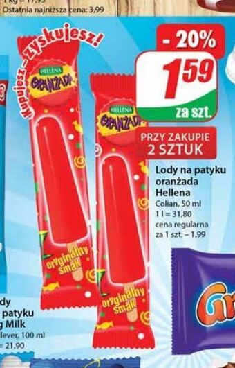 Dino Lód o smaku oranżady hellena oranżada oferta