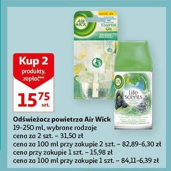 Auchan Wkład białe kwiaty air wick electric essential oils oferta