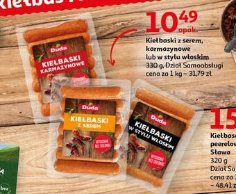 Auchan Kiełbaski z serem silesia duda oferta
