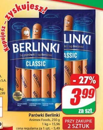 Dino Parówki classic morliny berlinki oferta