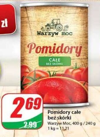 Dino Pomidory całe bez skórki warzyw moc oferta