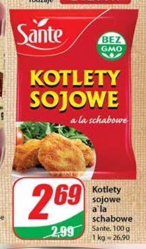 Dino Kotlety sojowe a'la schabowe sante oferta