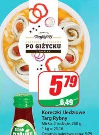 Dino Koreczki śledziowe po giżycku pomorski targ rybny oferta