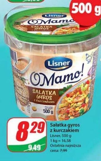 Dino Sałatka gyros z kurczakiem lisner o mamo! oferta