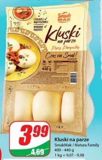 Dino Kluski na parze pyzy pampuchy smak mak oferta