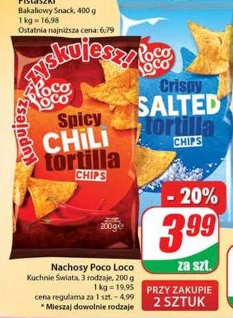 Dino Chipsy tortilla salted poco loco oferta