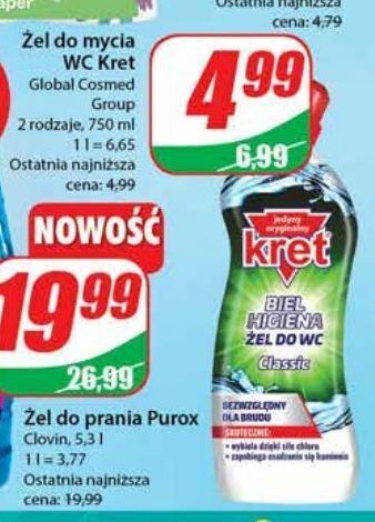 Dino Żel do wc classic kret oferta