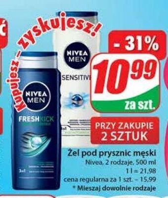 Dino Żel pod prysznic nivea men sensitive oferta