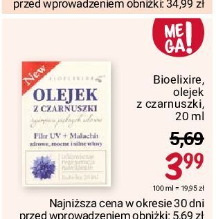Rossmann Olejek z czarnuszki bioelixire oferta