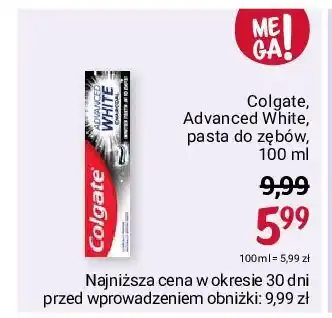 Rossmann Pasta do zębów charcoal colgate advanced white oferta