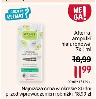 Rossmann Ampułki hialuronowe alterra oferta