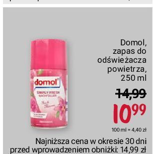Rossmann Odświeżacz powietrza fresh flowers zapas domol oferta