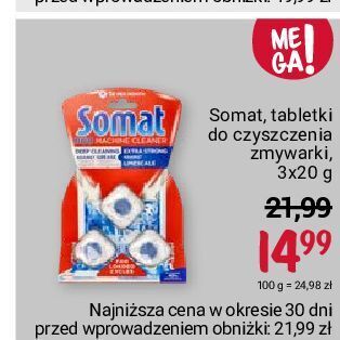 Rossmann Środek do czyszczenia zmywarek somat machine cleaner oferta