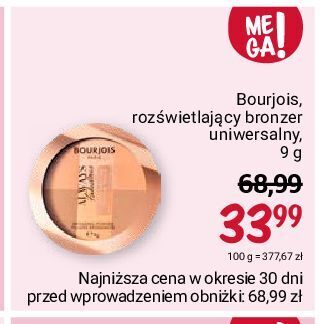 Rossmann Bronzer do twarzy 001 medium bourjois always fabulous oferta