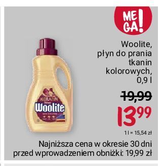 Rossmann Płyn do prania mix colors woolite keratin oferta