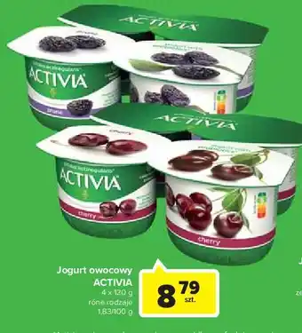 Carrefour Jogurt suszona śliwka danone activia oferta