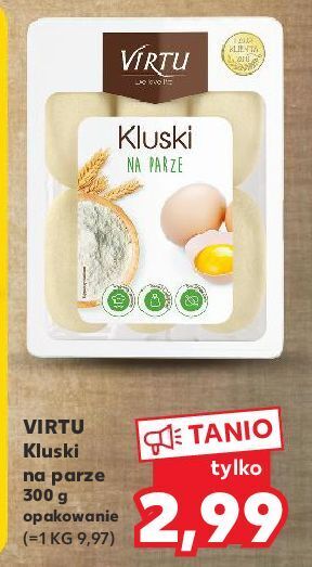 Kaufland Kluski na parze virtu oferta