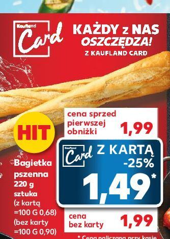 Kaufland Bagietka pszenna oferta