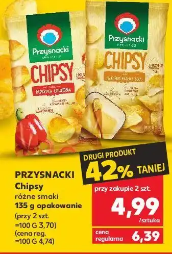 Kaufland Chipsy papryka łagodna przysnacki oferta