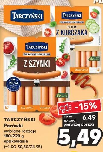 Kaufland Parówki z szynki tarczyński oferta
