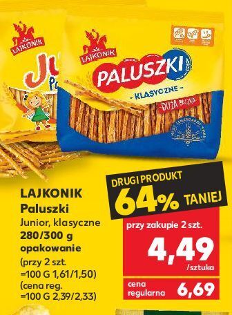 Kaufland Paluszki słone lajkonik oferta