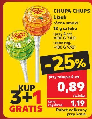 Kaufland Lizak orange chupa chups fruit oferta