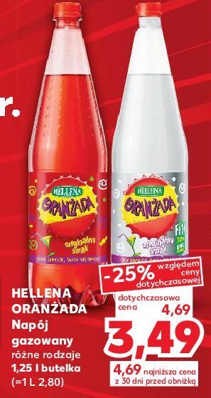 Kaufland Oranżada biała hellena oferta