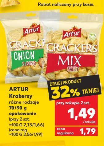 Kaufland Krakersy solone mix artur oferta