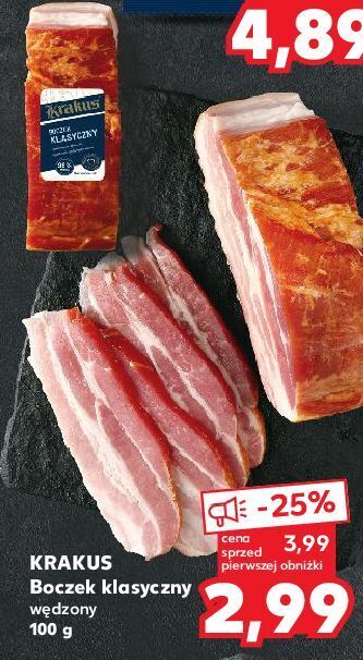 Kaufland Boczek klasyczny wędzony krakus animex oferta