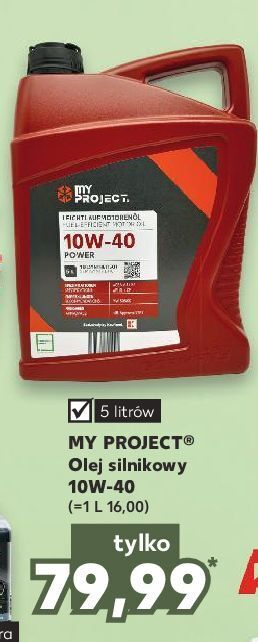 Kaufland Olej silnikowy 10w/40 k-classic myproject oferta