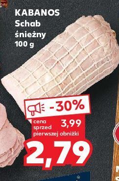 Kaufland Schab śnieżny kabanos oferta
