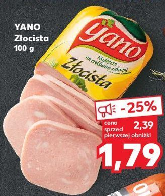 Kaufland Szynka złocista yano oferta
