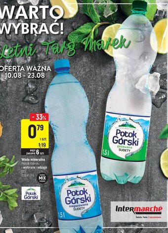 Intermarche Woda mineralna Potok Górski 1,5l oferta