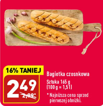 ALDI Bagietka czosnkowa 165g oferta