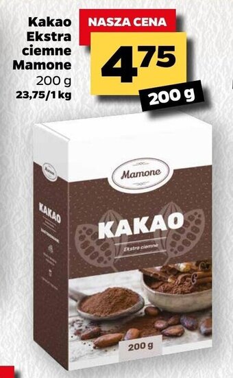 Netto Kakao Ekstra ciemne Mamone 200g oferta