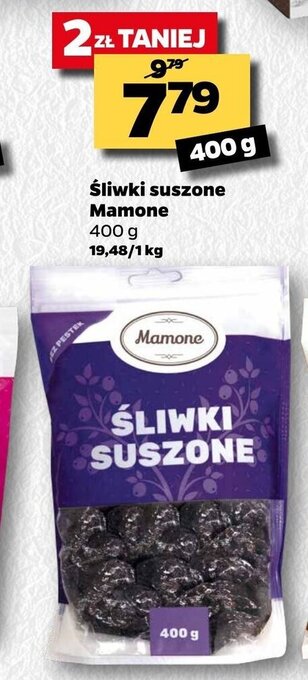 Netto Śliwki suszone Mamone 400g oferta