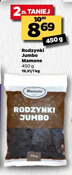Netto Rodzynki Jumbo Mamone 450g oferta