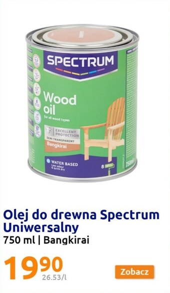 Action Olej do drewna spectrum oferta
