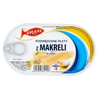 Spar Graal podwędzane filety z makreli w oleju 170 g oferta