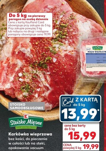Kaufland Karkówka k-stoisko mięsne oferta