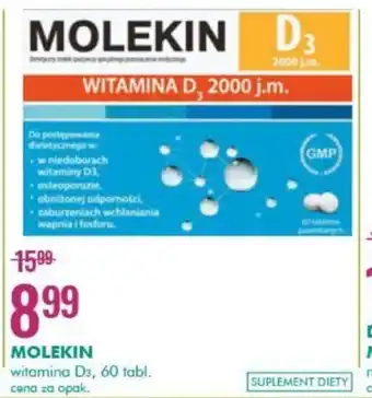 Molekin witamina D3 60tabl.