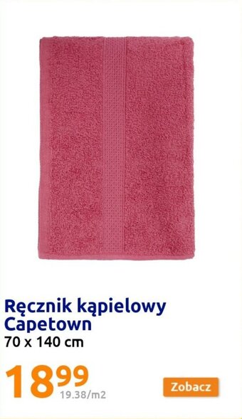 Action Capetown Ręcznik kąpielowy 70 x 140cm oferta